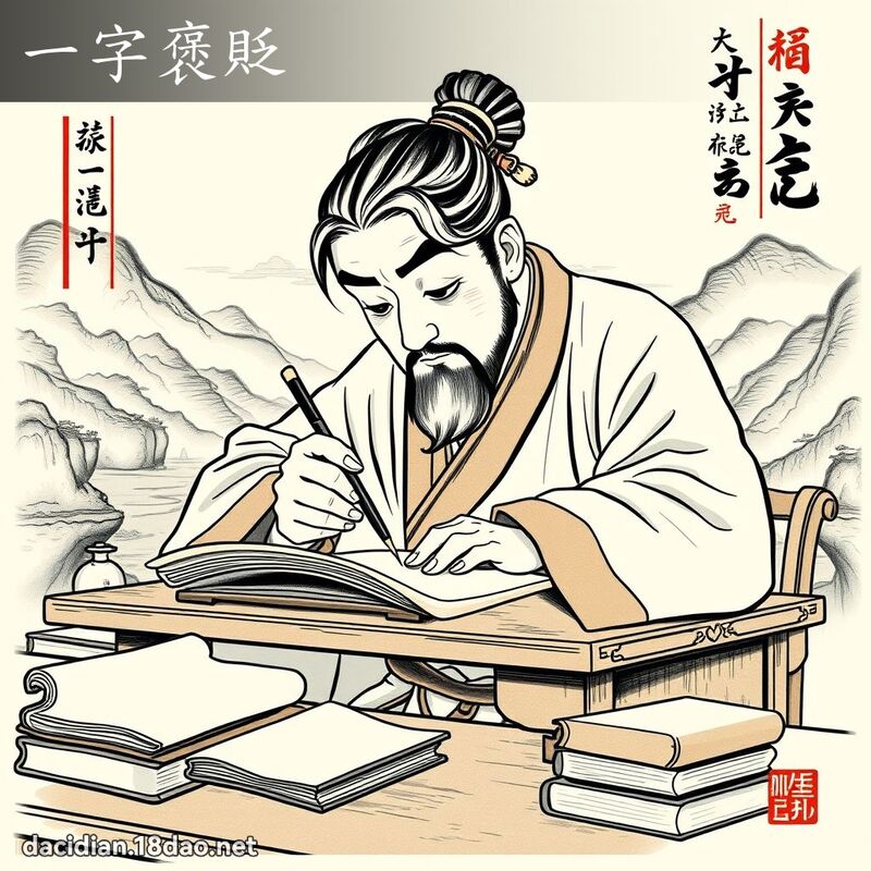 一字褒貶 - 國語大辭典配圖