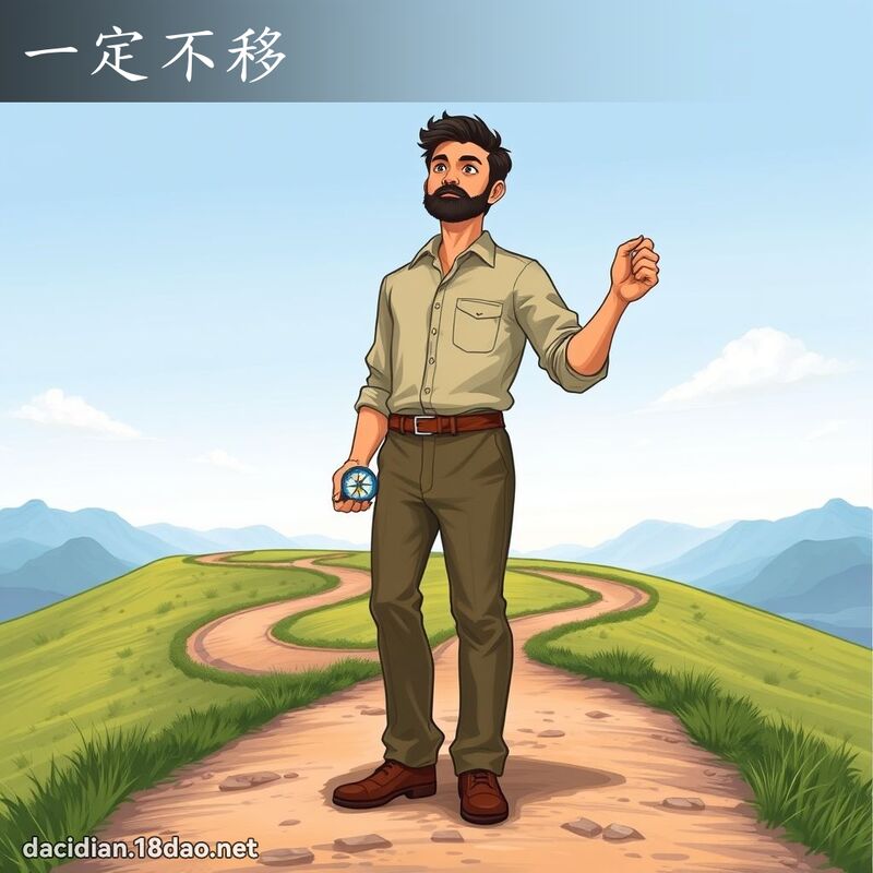 一定不移 - 國語大辭典配圖