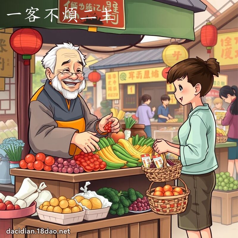 一客不煩二主 - 國語大辭典配圖