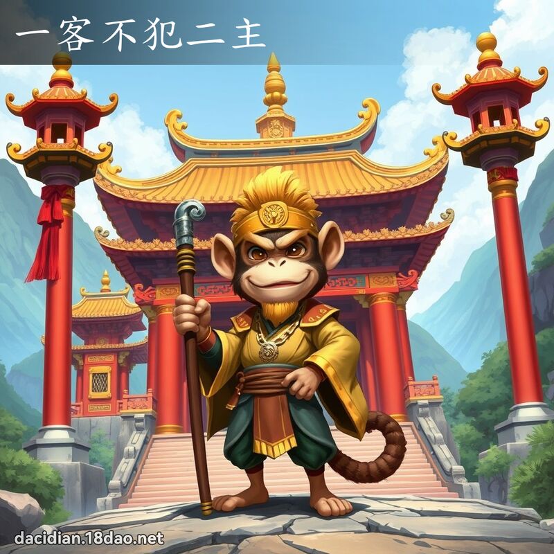 一客不犯二主 - 國語大辭典配圖