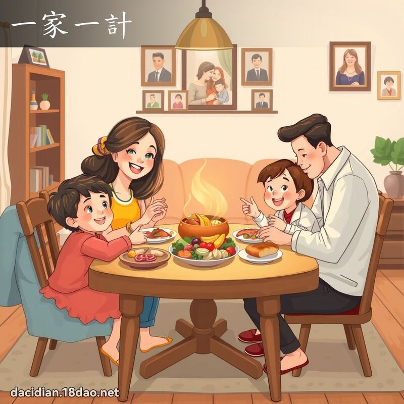 一家一计 - 国语大辞典配图