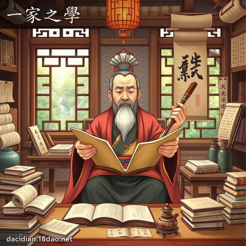 一家之學 - 國語大辭典配圖