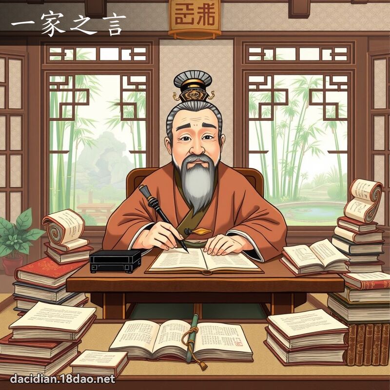 一家之言 - 國語大辭典配圖