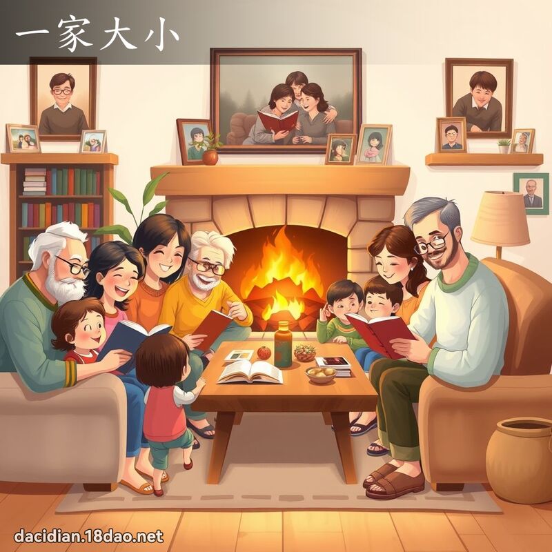 一家大小 - 国语大辞典配图