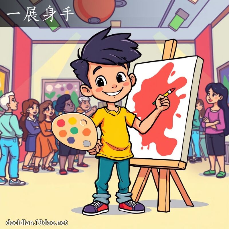 一展身手 - 國語大辭典配圖
