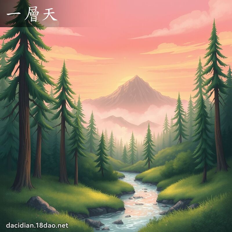 一層天 - 國語大辭典配圖