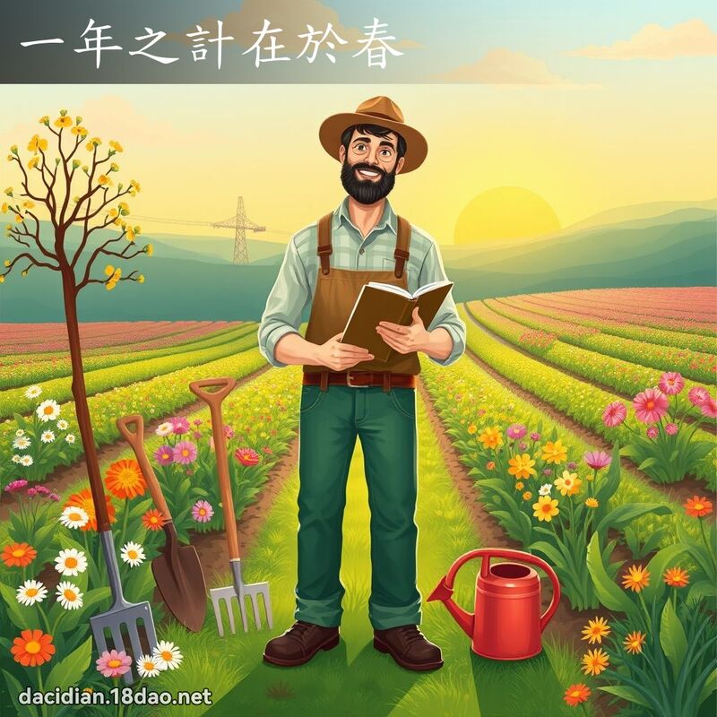一年之計在於春 - 國語大辭典配圖