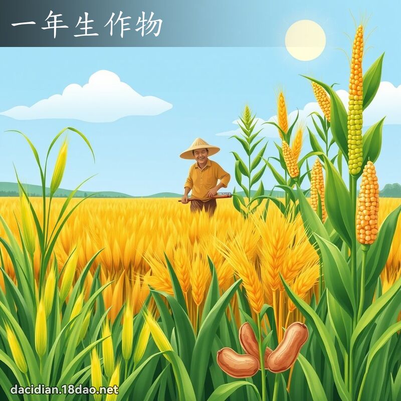 一年生作物 - 国语大辞典配图
