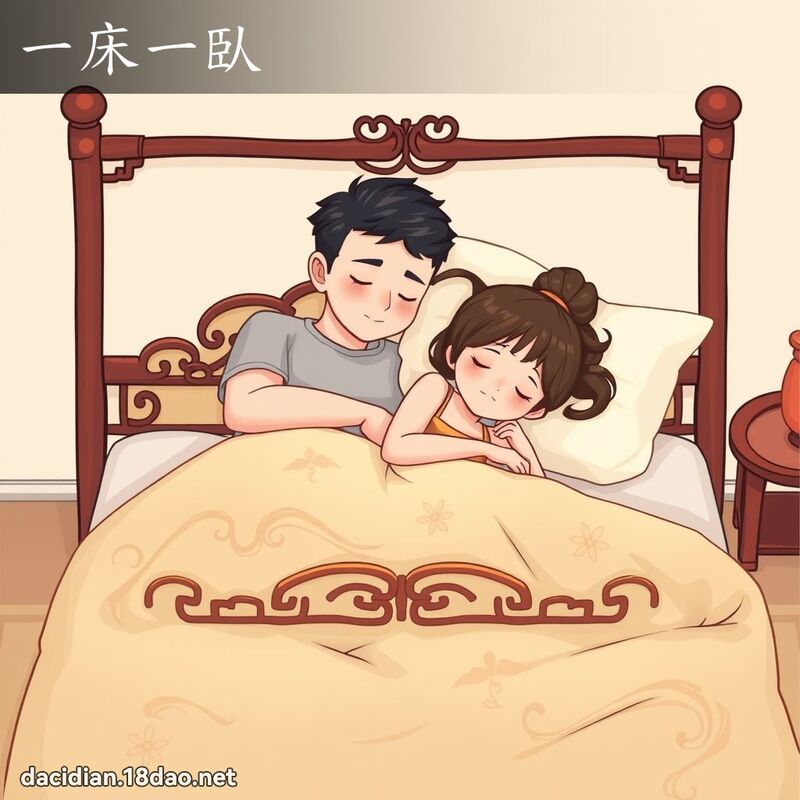 一床一臥 - 國語大辭典配圖