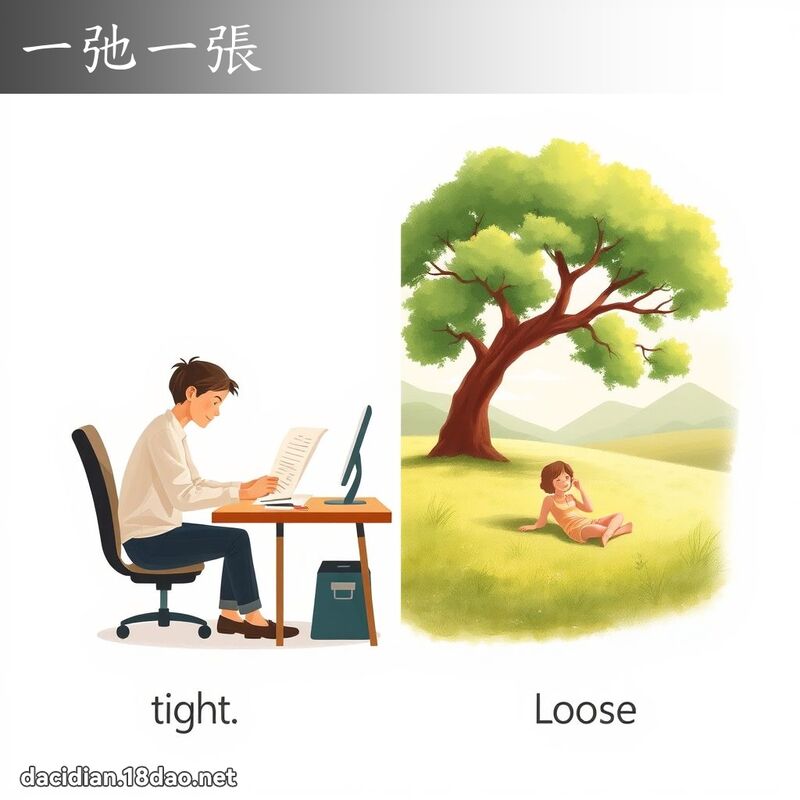 一弛一張 - 國語大辭典配圖