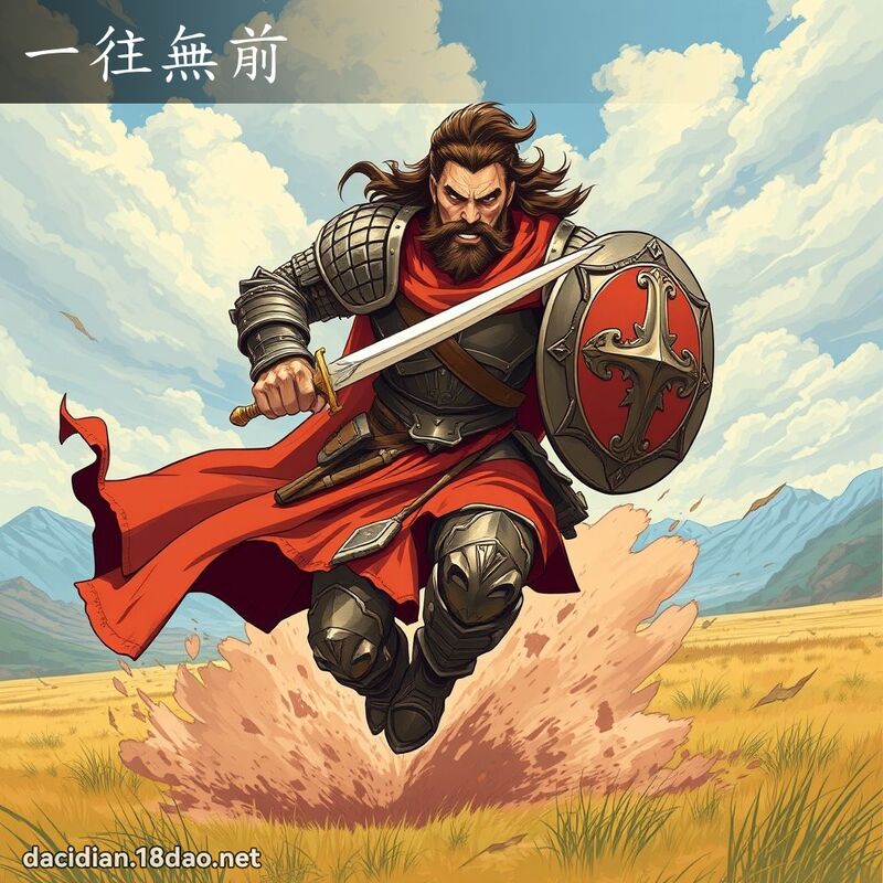 一往無前 - 國語大辭典配圖