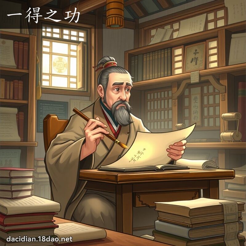 一得之功 - 國語大辭典配圖