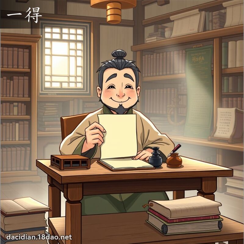 一得 - 國語大辭典配圖