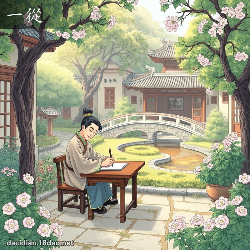 一從 - 國語大辭典配圖