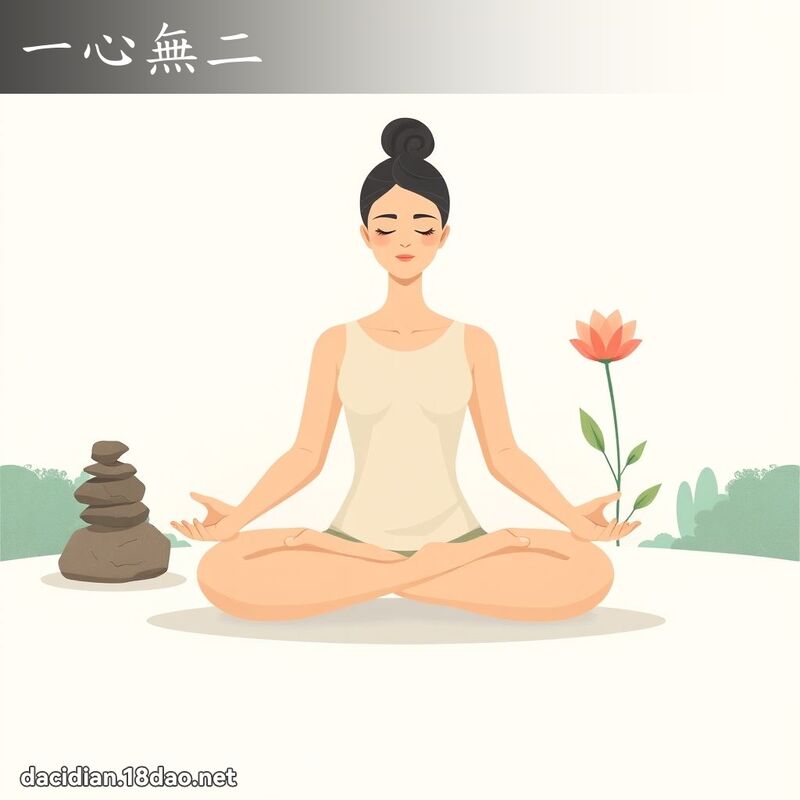 一心無二 - 國語大辭典配圖