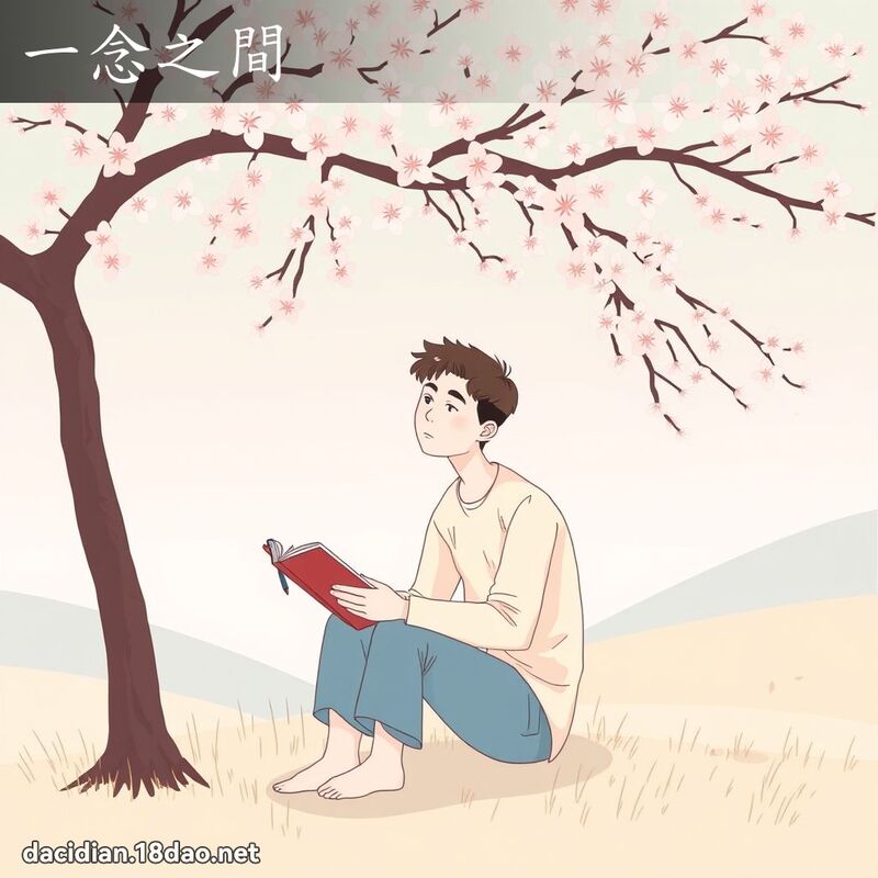 一念之間 - 國語大辭典配圖
