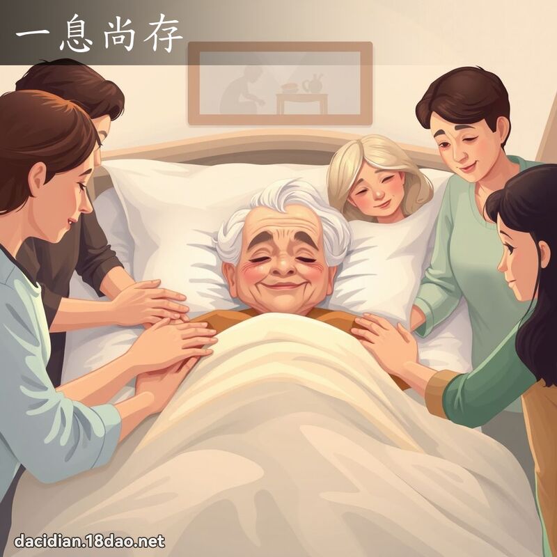一息尚存 - 国语大辞典配图