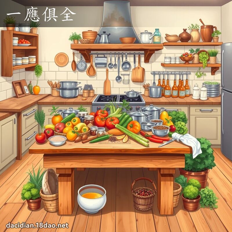 一应俱全 - 国语大辞典配图