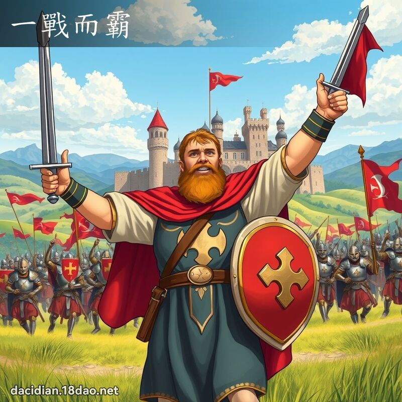 一战而霸 - 国语大辞典配图