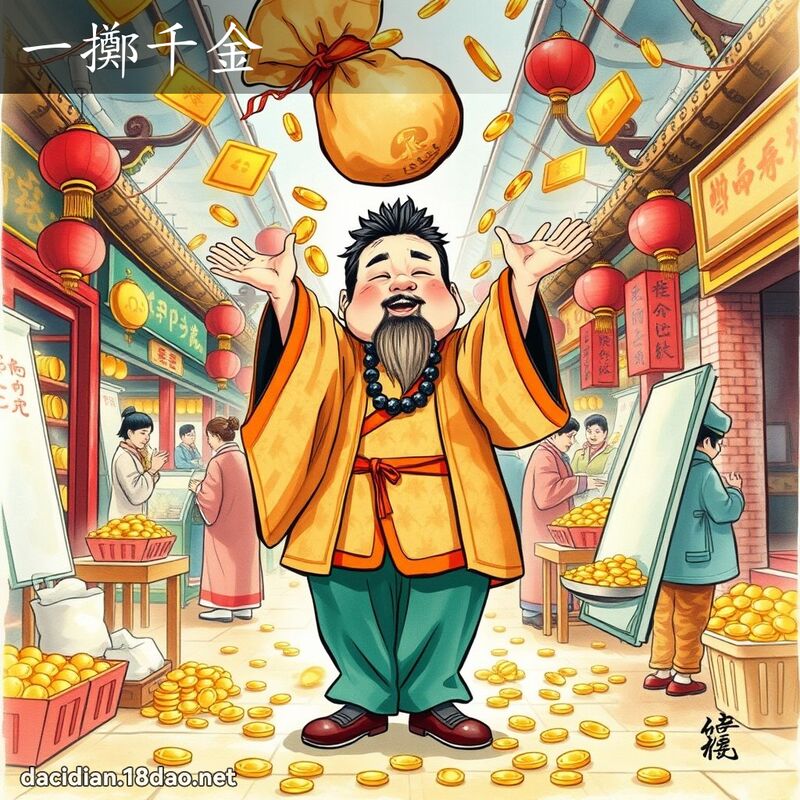 一擲千金 - 國語大辭典配圖