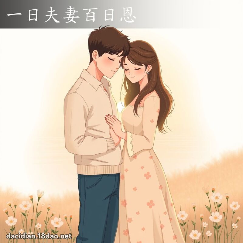 一日夫妻百日恩 - 國語大辭典配圖