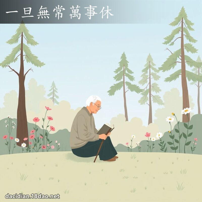 一旦無常萬事休 - 國語大辭典配圖