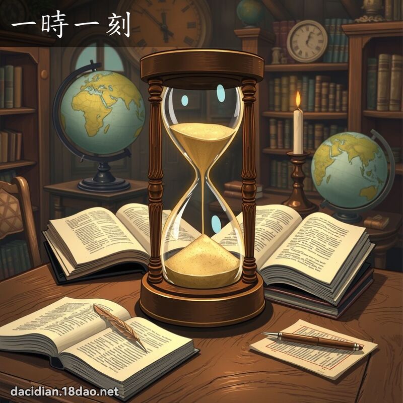 一時一刻 - 國語大辭典配圖