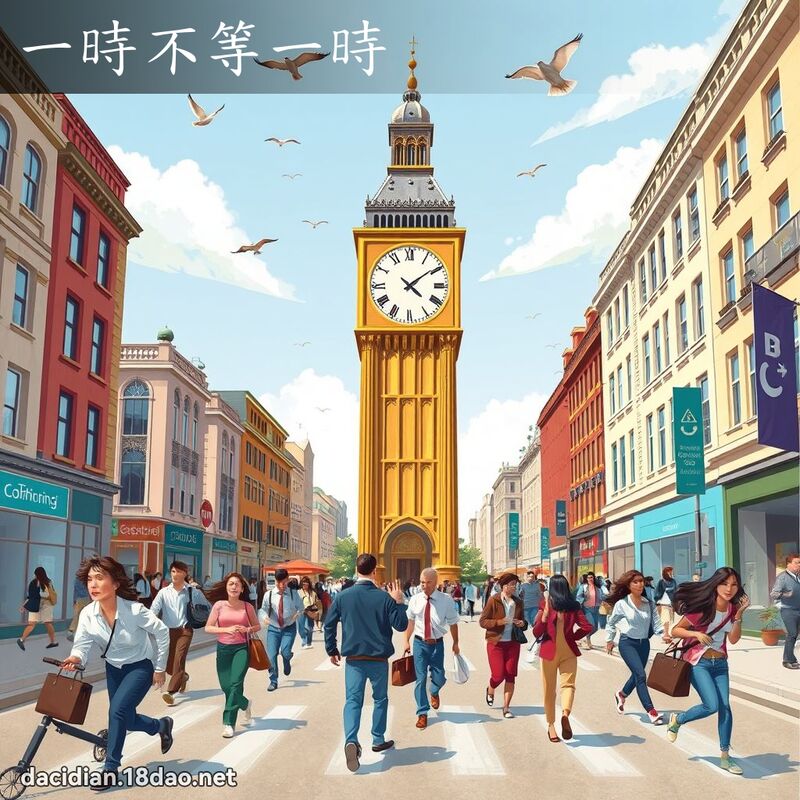 一時不等一時 - 國語大辭典配圖