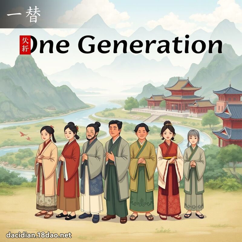 一替 - 國語大辭典配圖