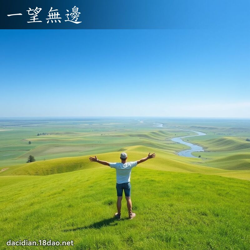 一望無邊 - 國語大辭典配圖