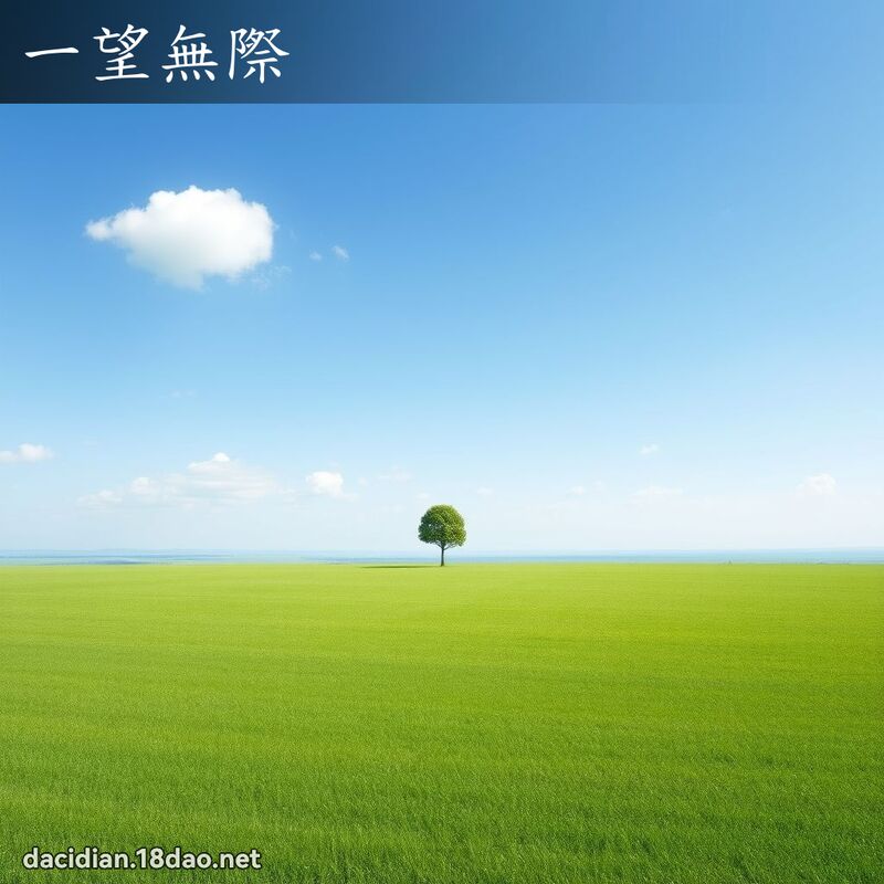 一望无际 - 国语大辞典配图