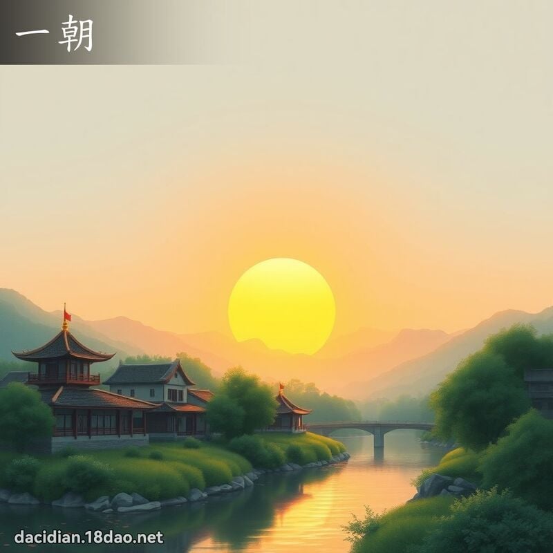 一朝 - 国语大辞典配图