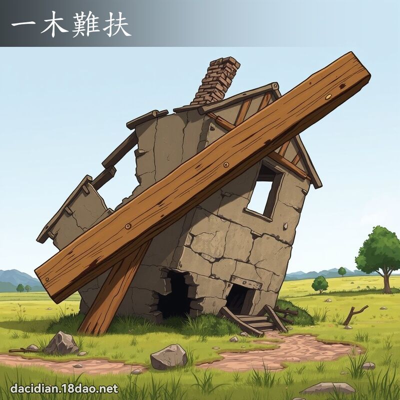 一木難扶 - 國語大辭典配圖