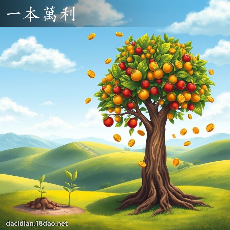 一本萬利 - 國語大辭典配圖