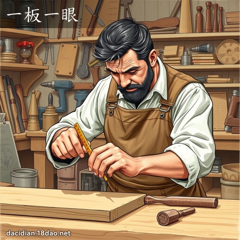 一板一眼 - 國語大辭典配圖