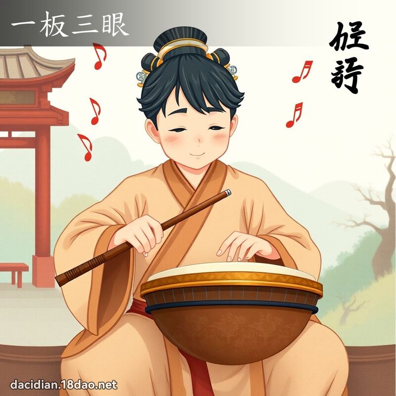 一板三眼 - 國語大辭典配圖