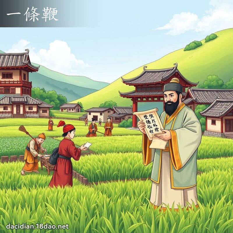 一条鞭 - 国语大辞典配图