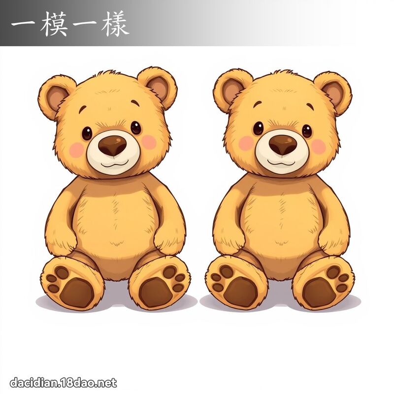 一模一样 - 国语大辞典配图