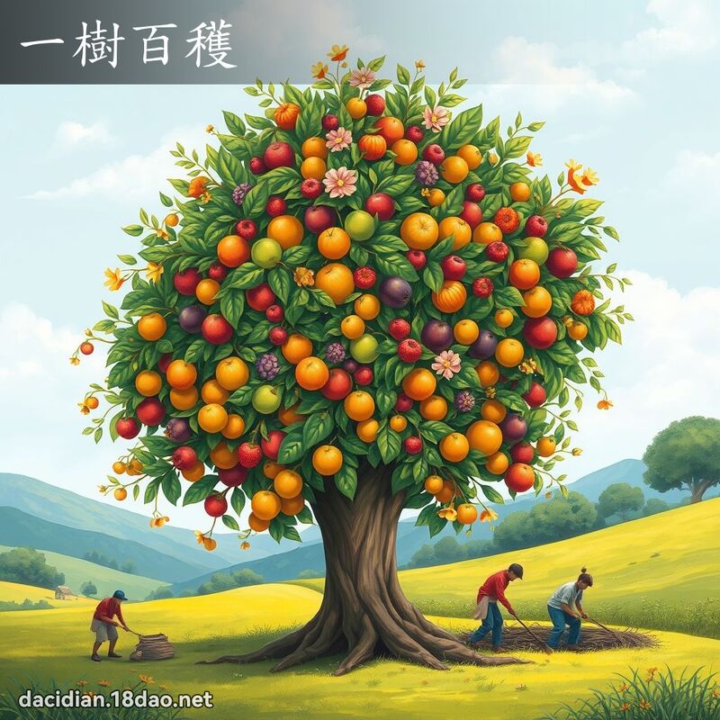 一樹百穫 - 國語大辭典配圖