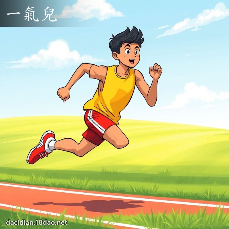 一氣兒 - 國語大辭典配圖