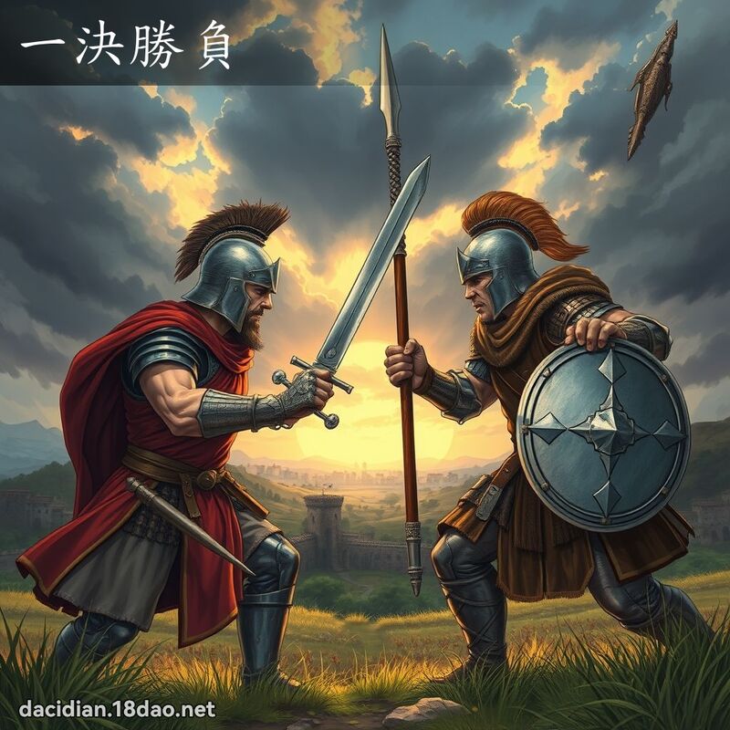 一決勝負 - 國語大辭典配圖