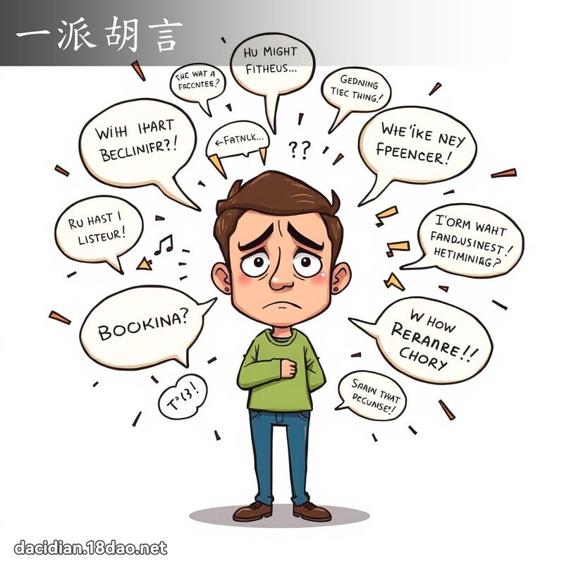 一派胡言 - 國語大辭典配圖