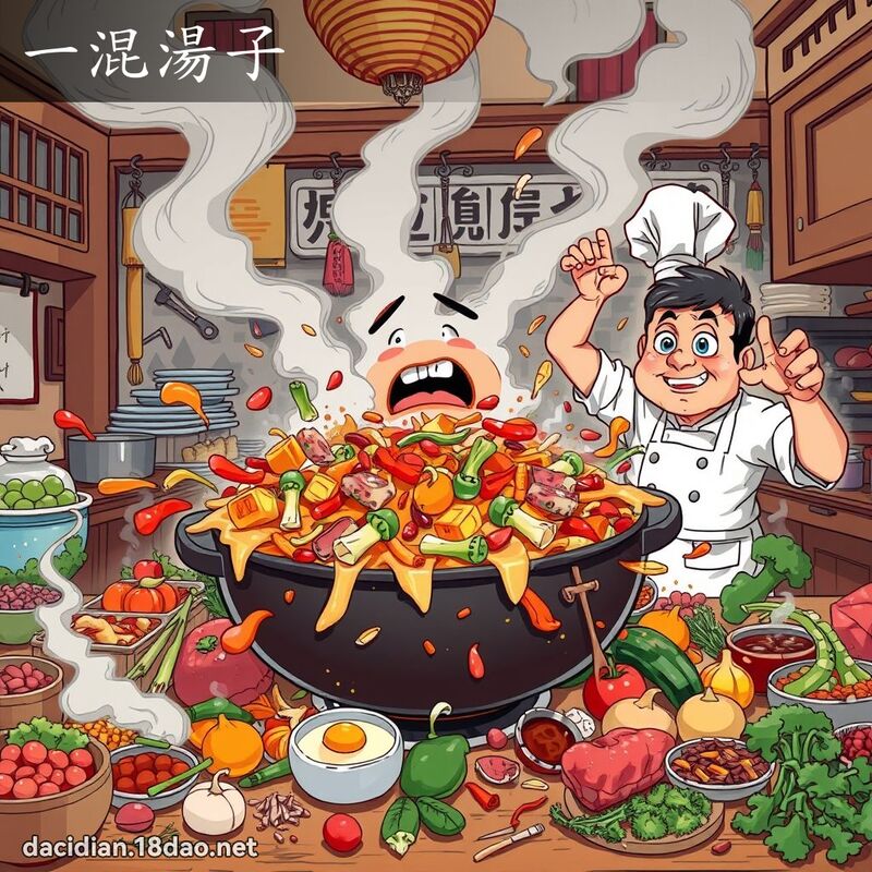 一混汤子 - 国语大辞典配图
