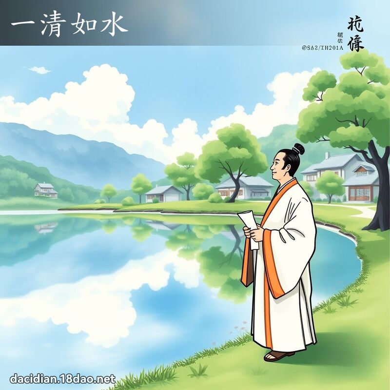 一清如水 - 國語大辭典配圖