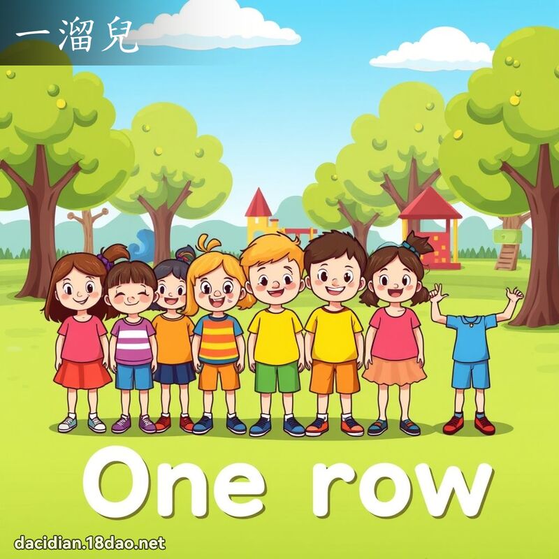 一溜儿 - 国语大辞典配图