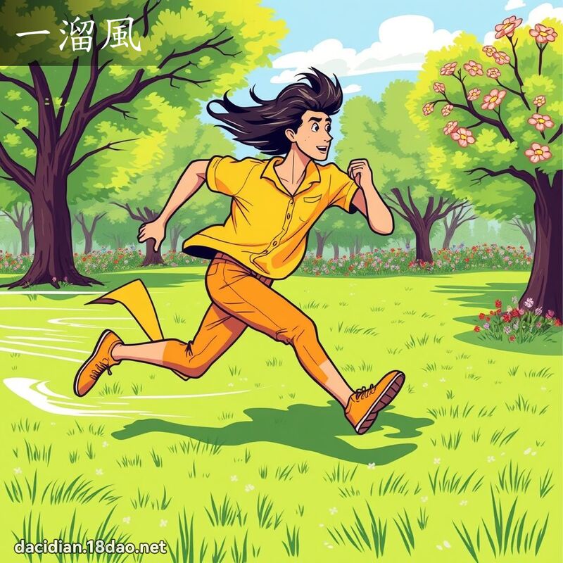 一溜風 - 國語大辭典配圖