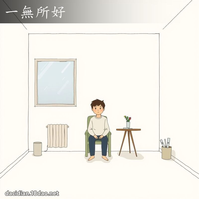 一無所好 - 國語大辭典配圖