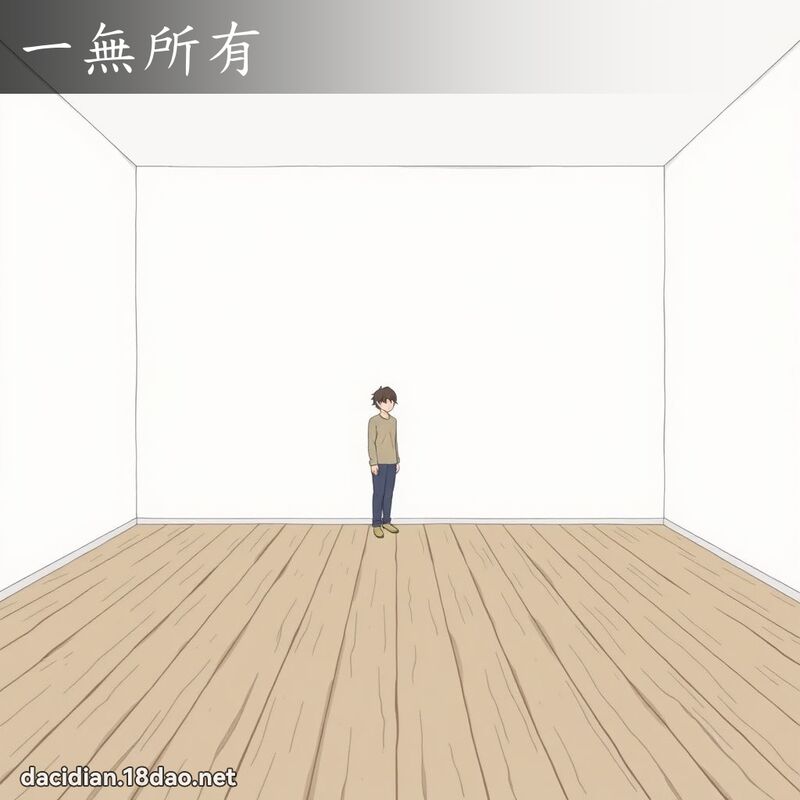 一無所有 - 國語大辭典配圖