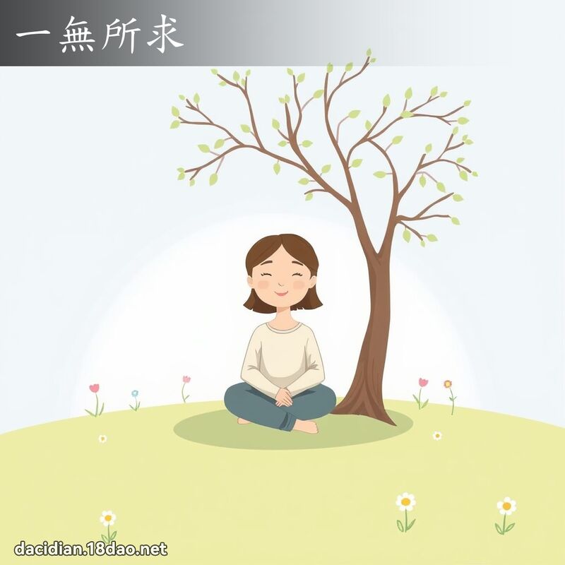 一无所求 - 国语大辞典配图