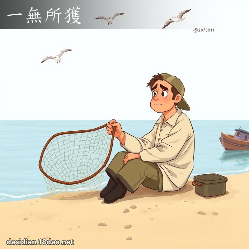 一無所獲 - 國語大辭典配圖